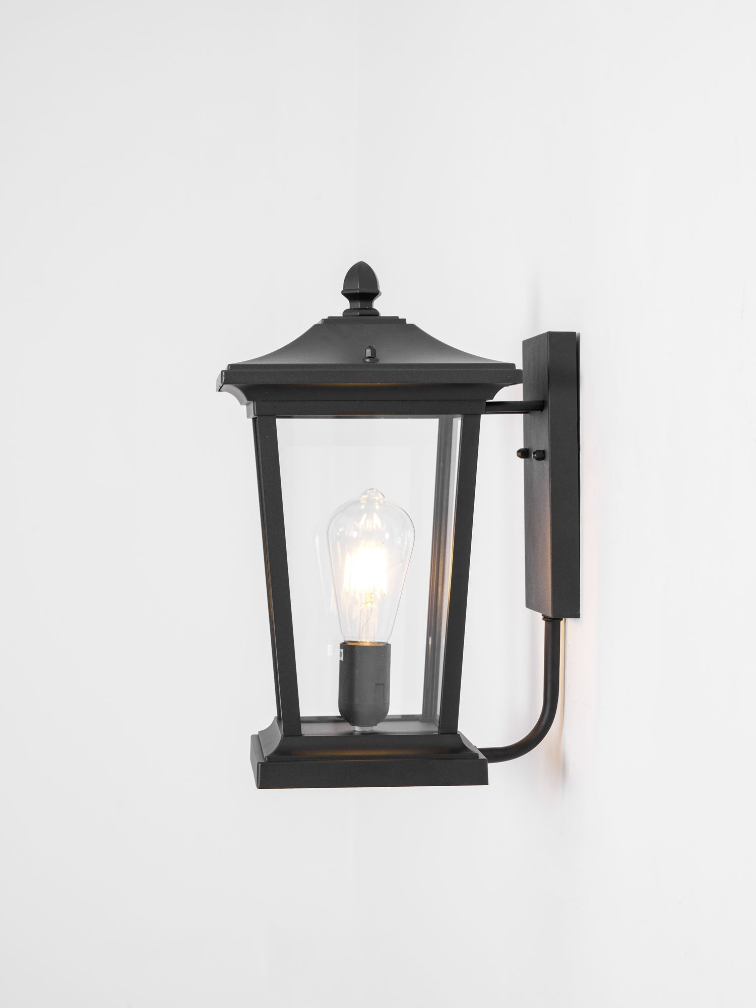 Caged Glass Carriage Lantern