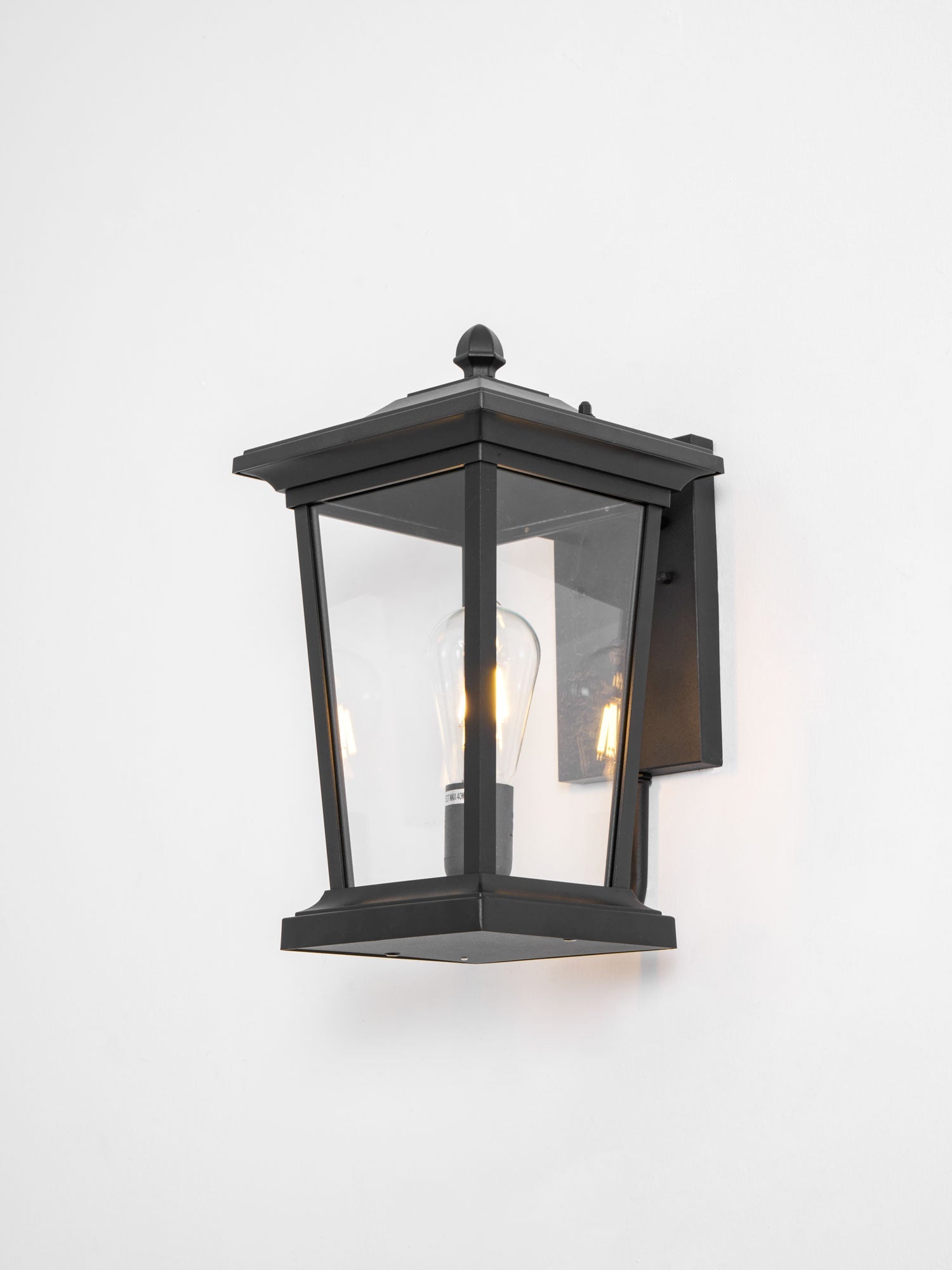 Caged Glass Carriage Lantern
