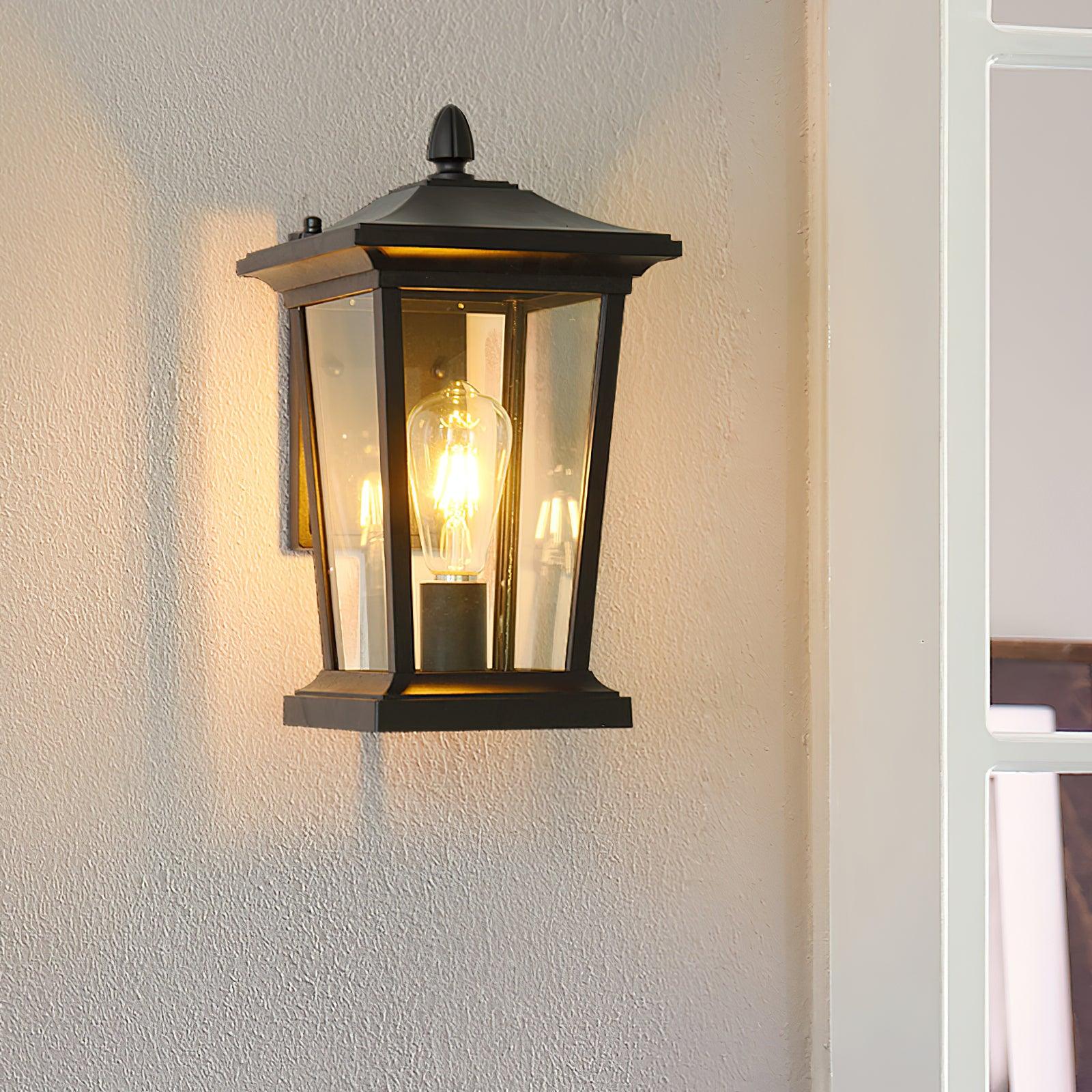 Caged Glass Carriage Lantern