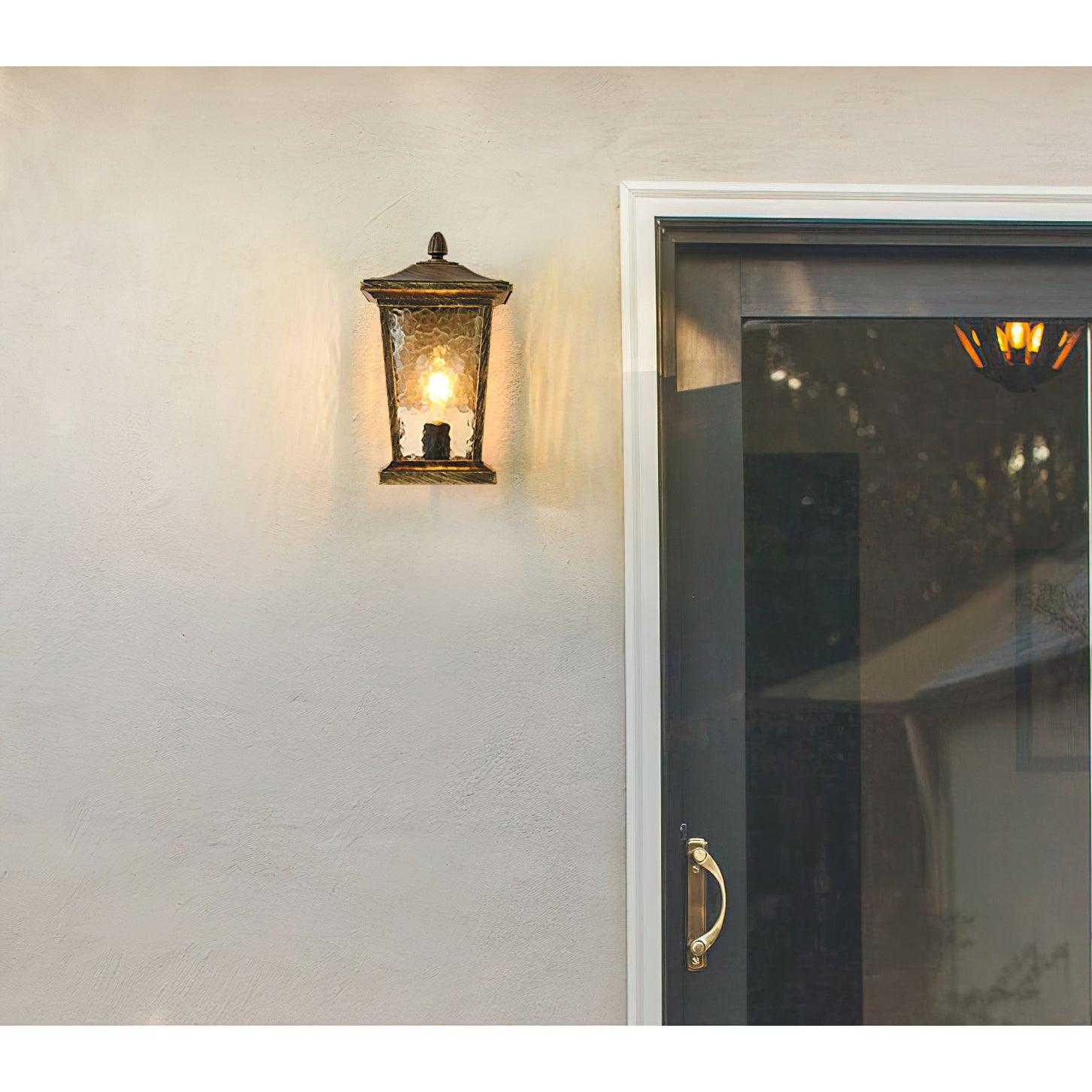 Caged Glass Carriage Lantern