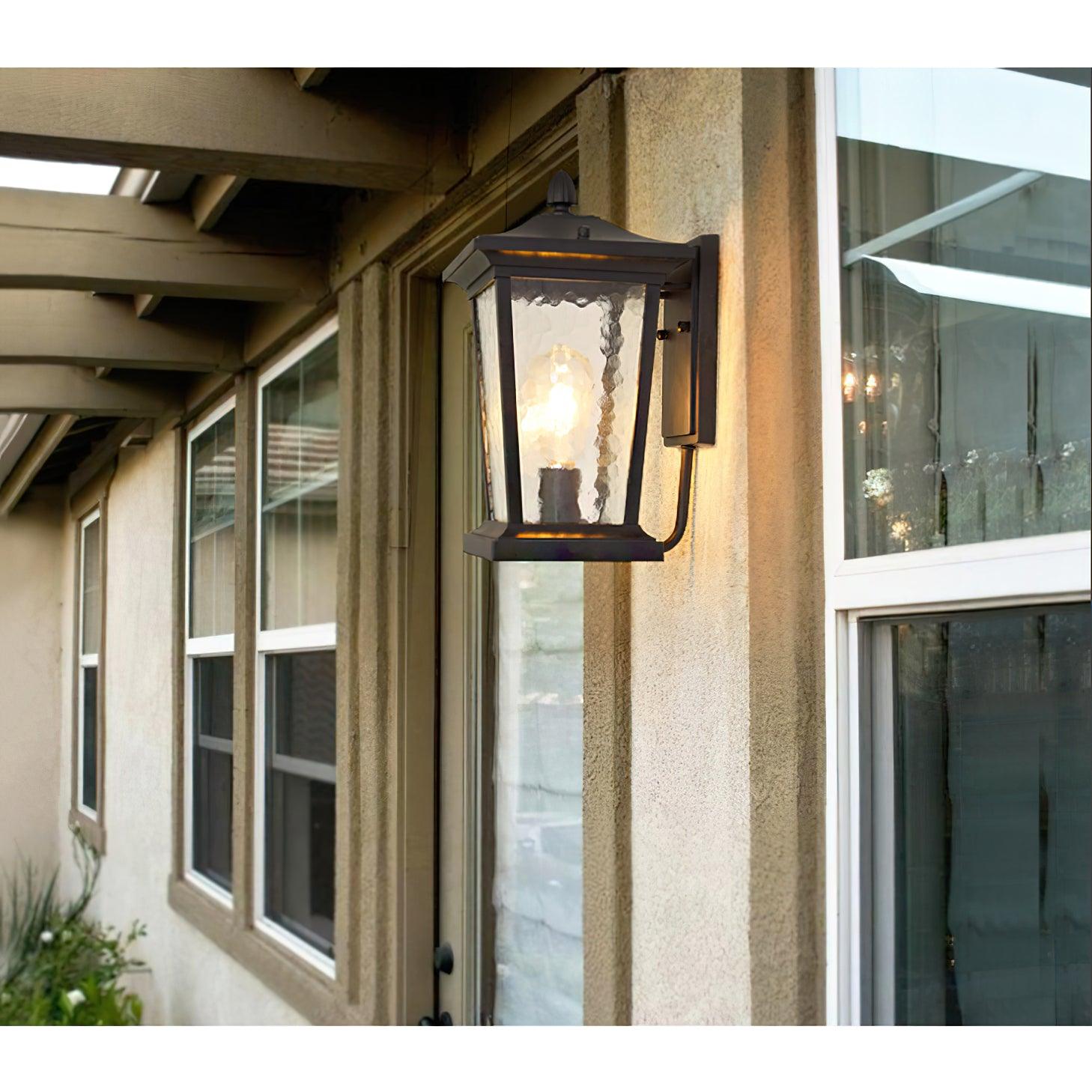 Caged Glass Carriage Lantern
