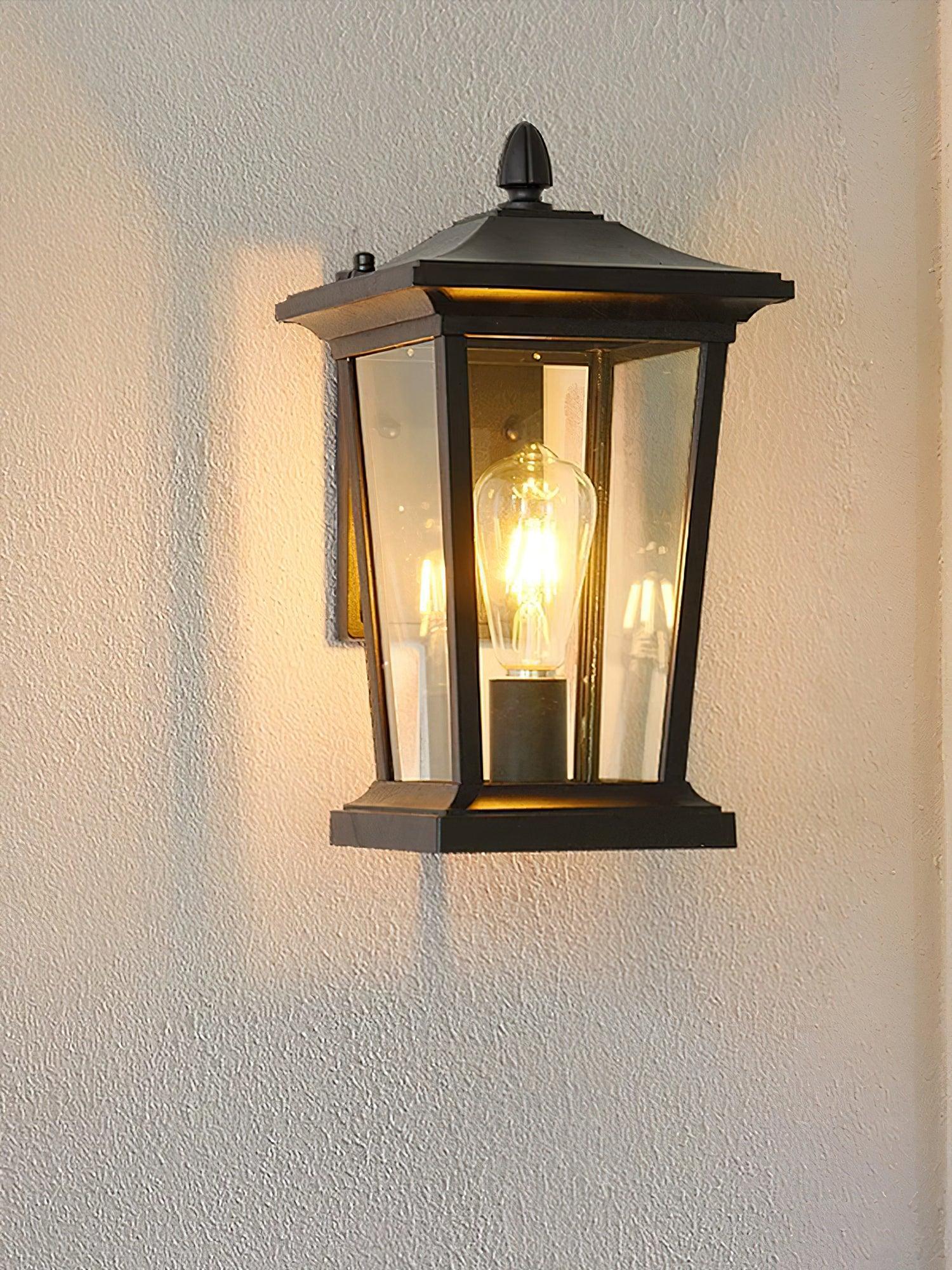 Caged Glass Carriage Lantern