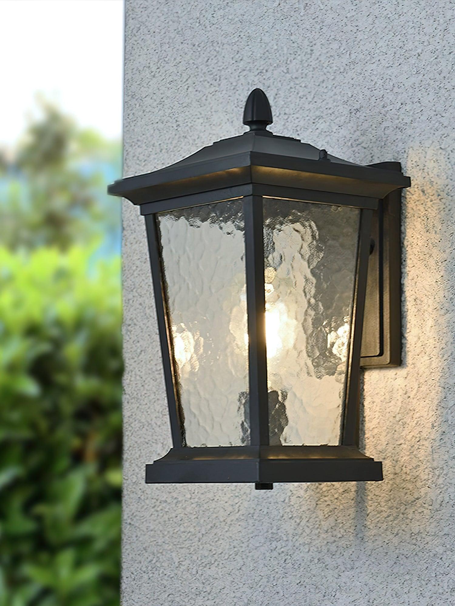 Caged Glass Carriage Lantern