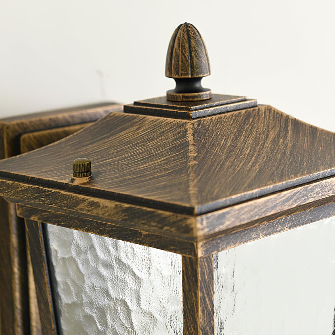 Caged Glass Carriage Lantern