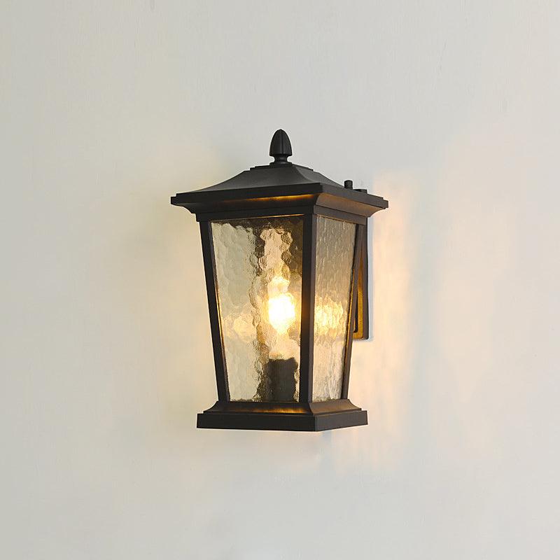 Caged Glass Carriage Lantern