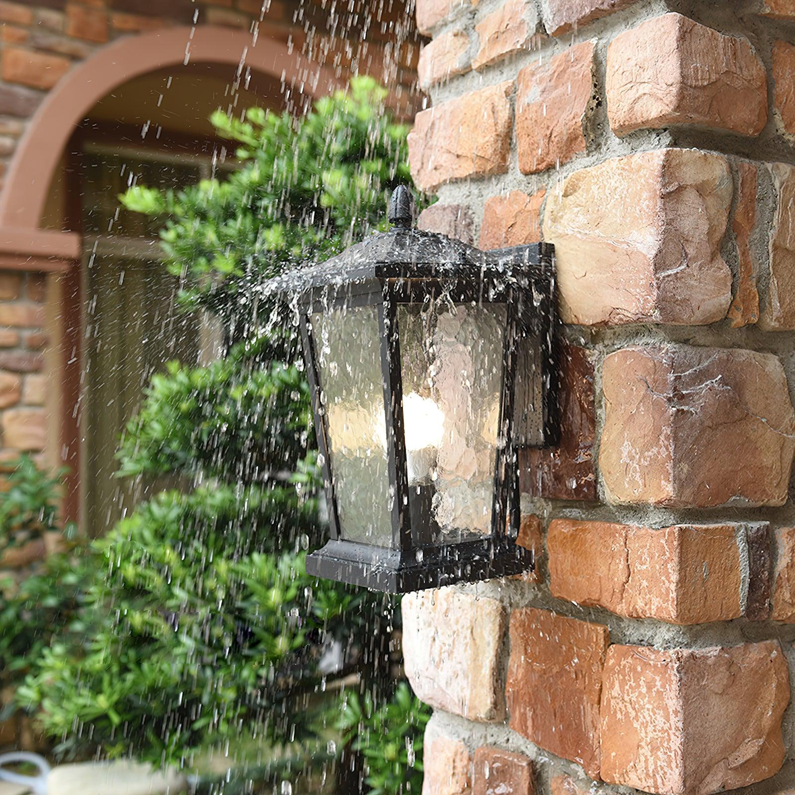 Caged Glass Carriage Lantern
