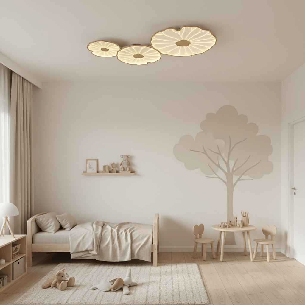 Nami Wood Grain Ceiling Lamp