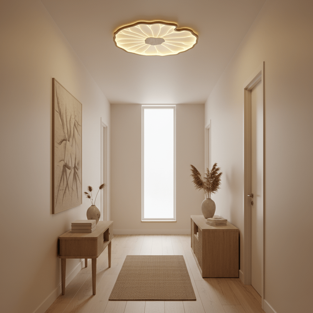Nami Wood Grain Ceiling Lamp