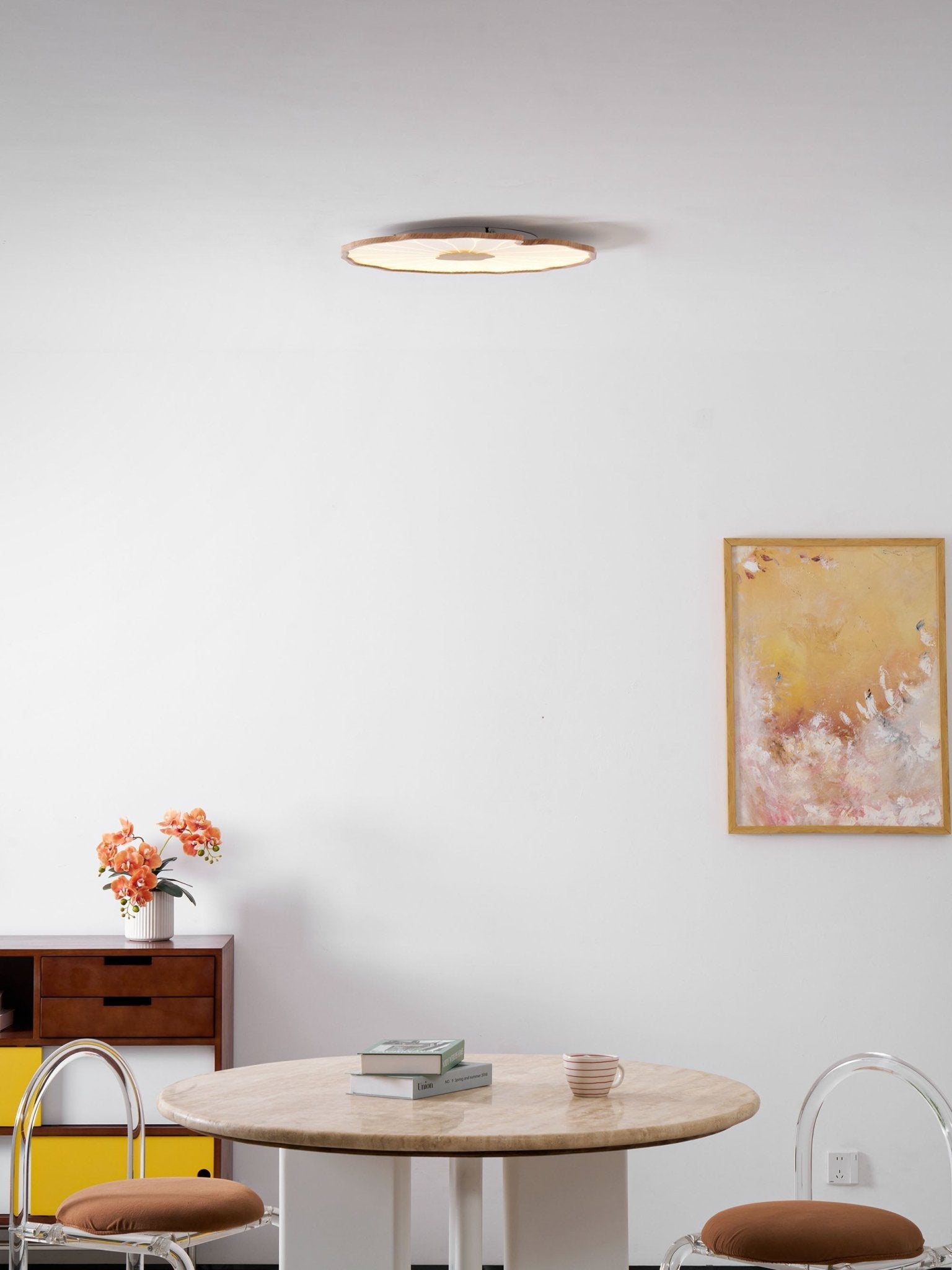 Nami Wood Grain Ceiling Lamp
