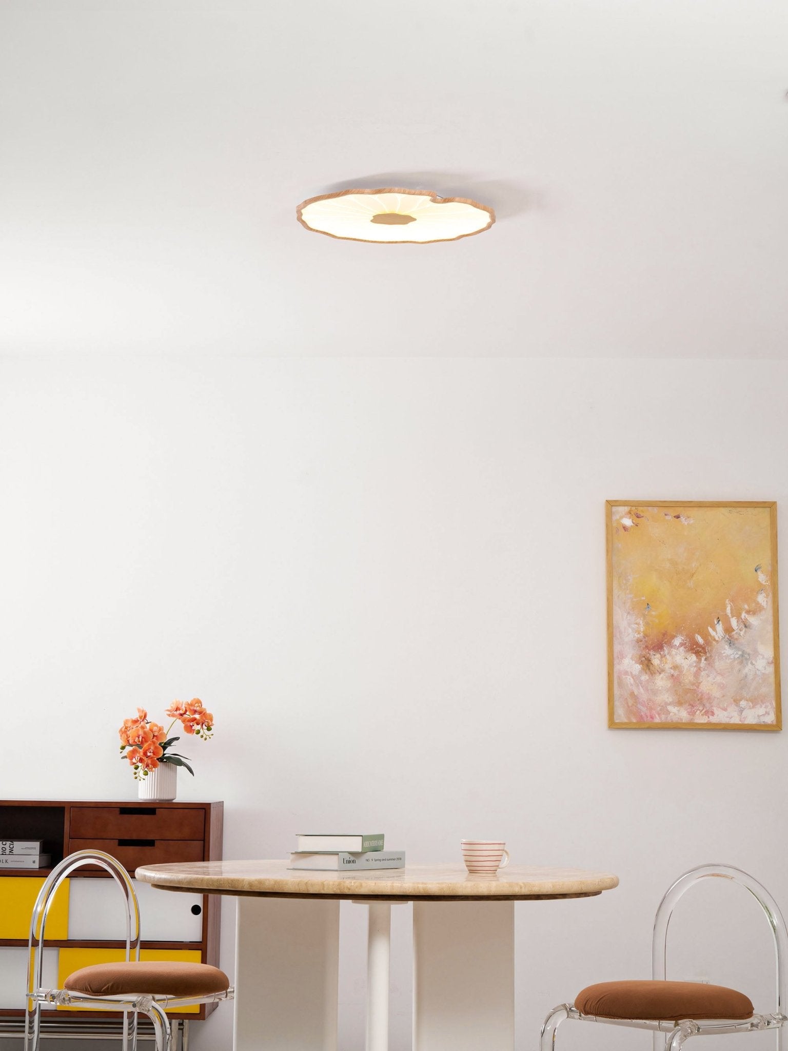 Nami Wood Grain Ceiling Lamp