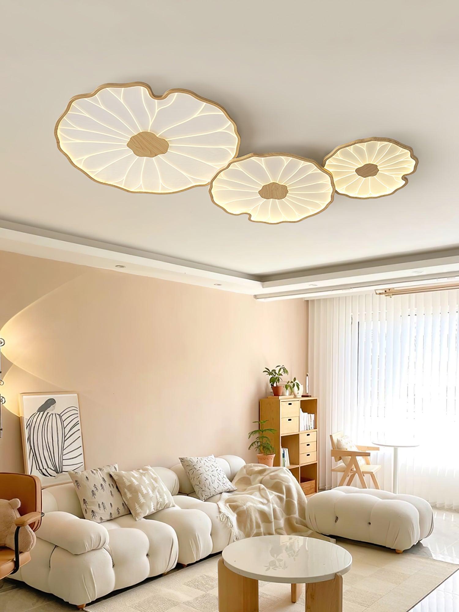 Nami Wood Grain Ceiling Lamp