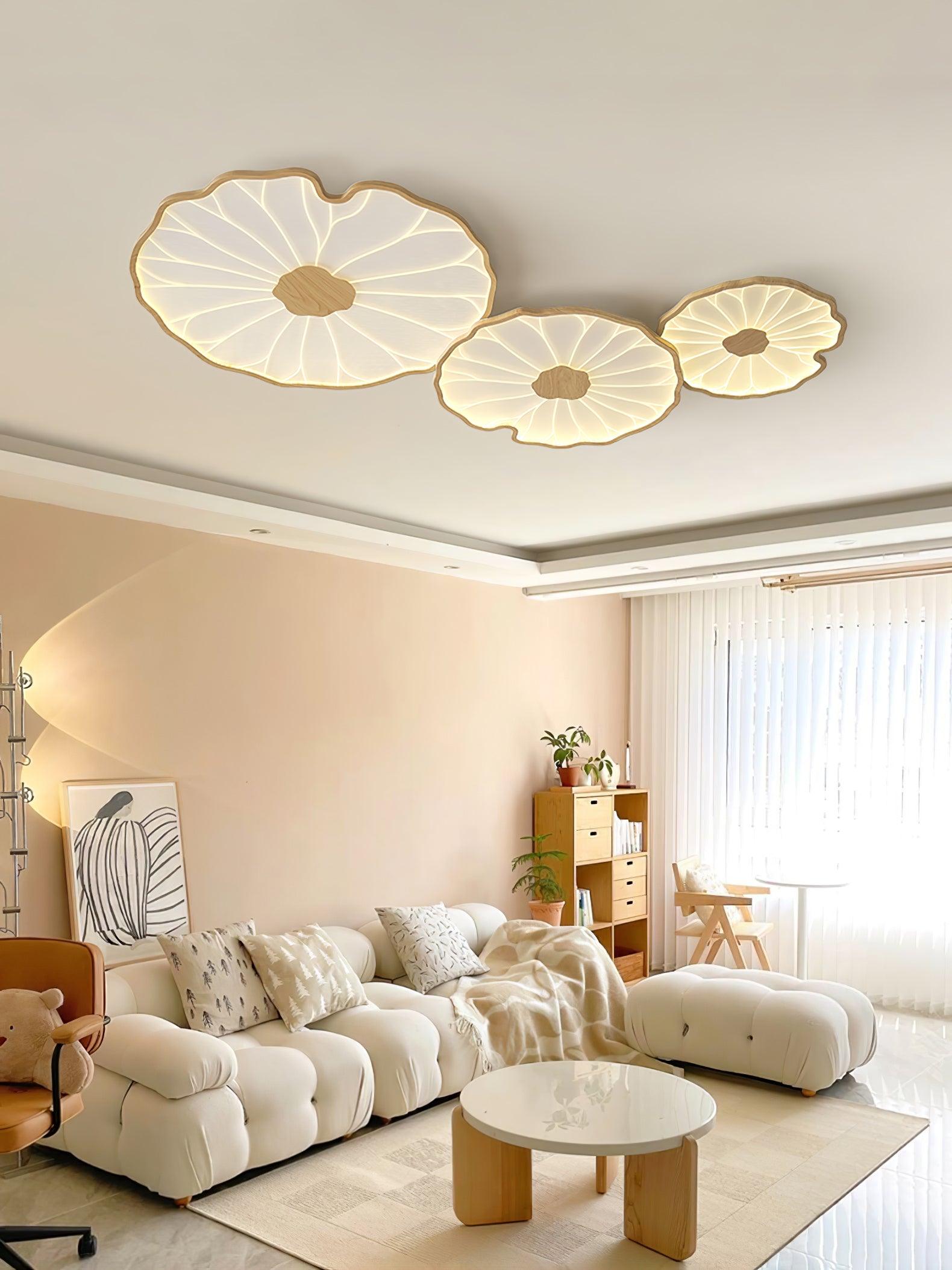 Nami Wood Grain Ceiling Lamp