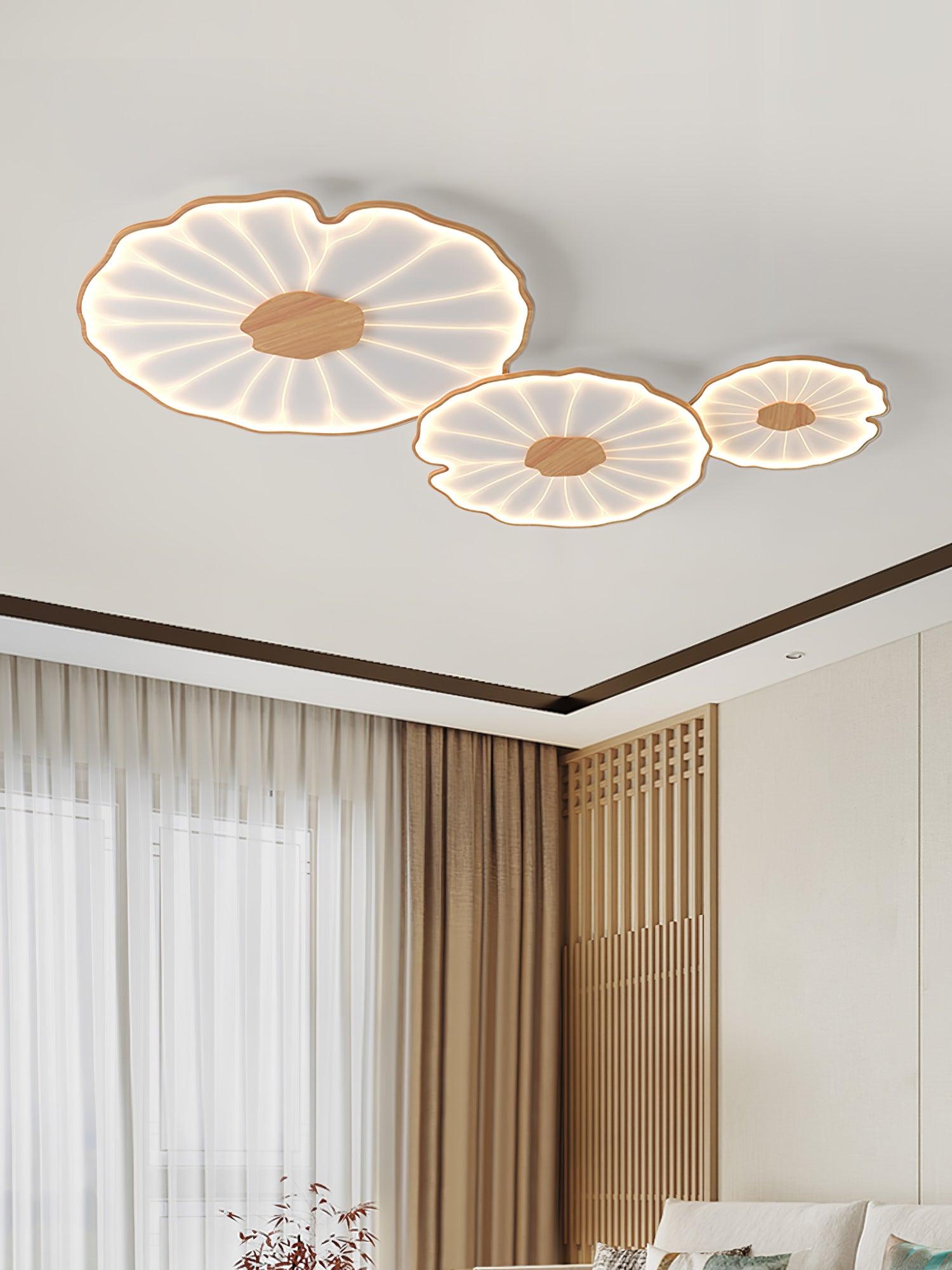 Nami Wood Grain Ceiling Lamp