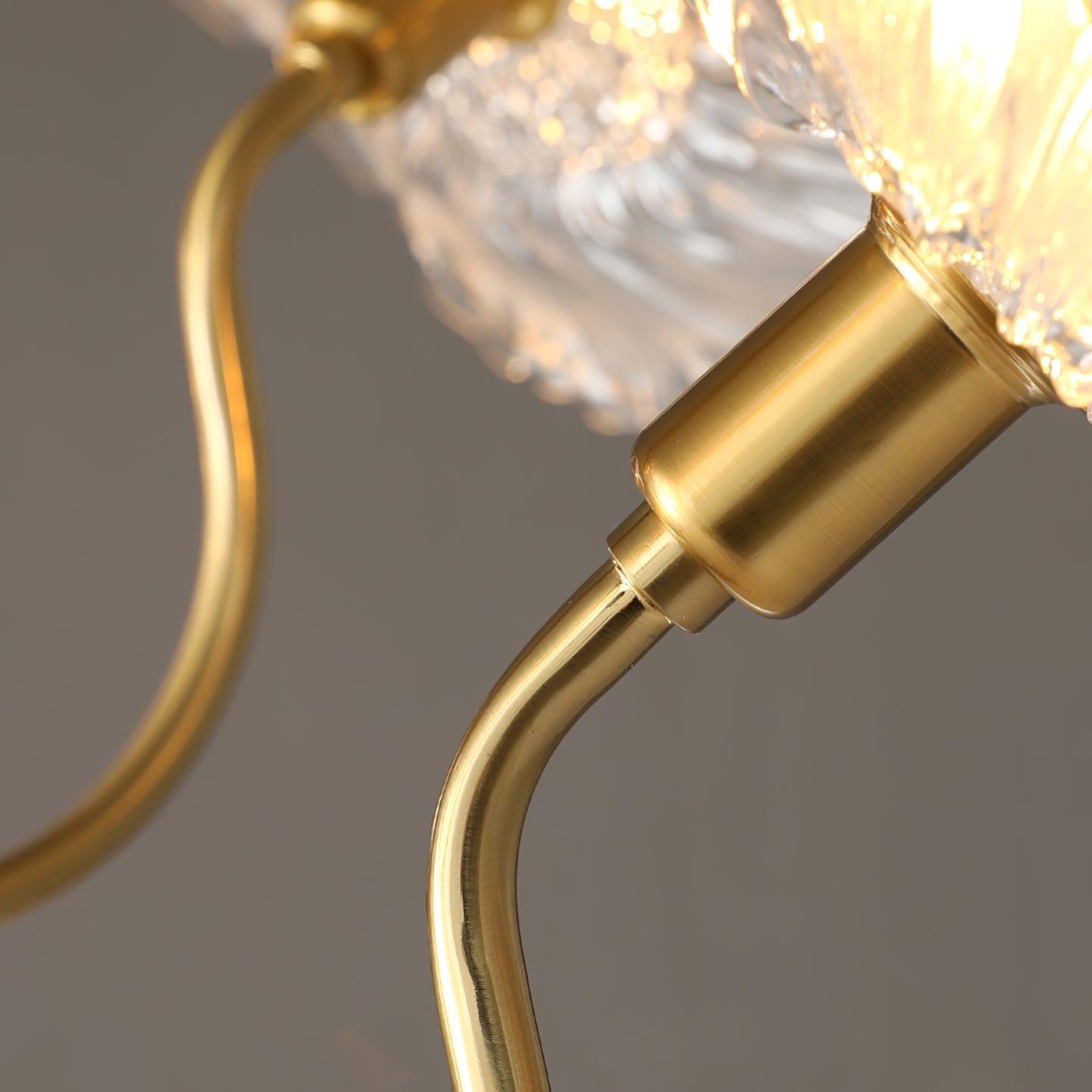 Verdal Frosted Leaf Chandelier
