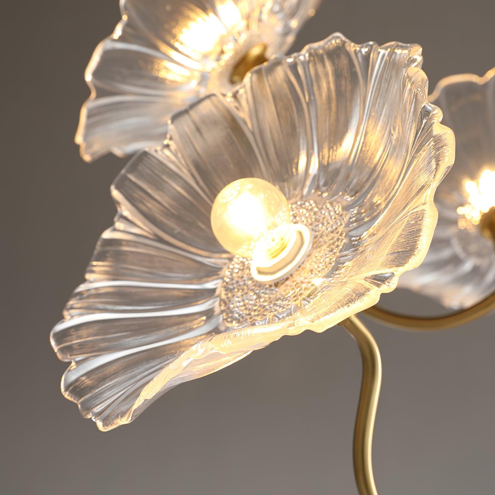 Verdal Frosted Leaf Chandelier