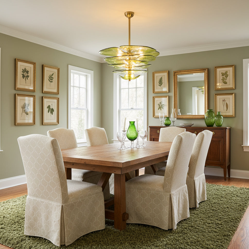 Corolla Tiered Glass Petal Chandelier