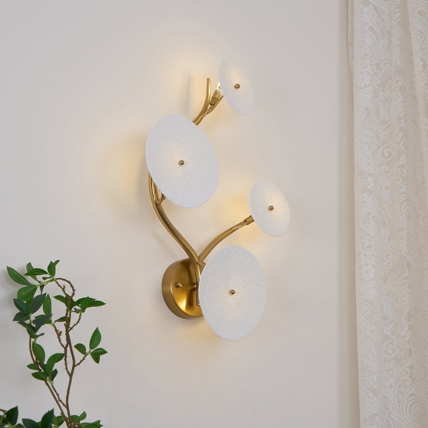 Bloom Ceramic Petal Sconce