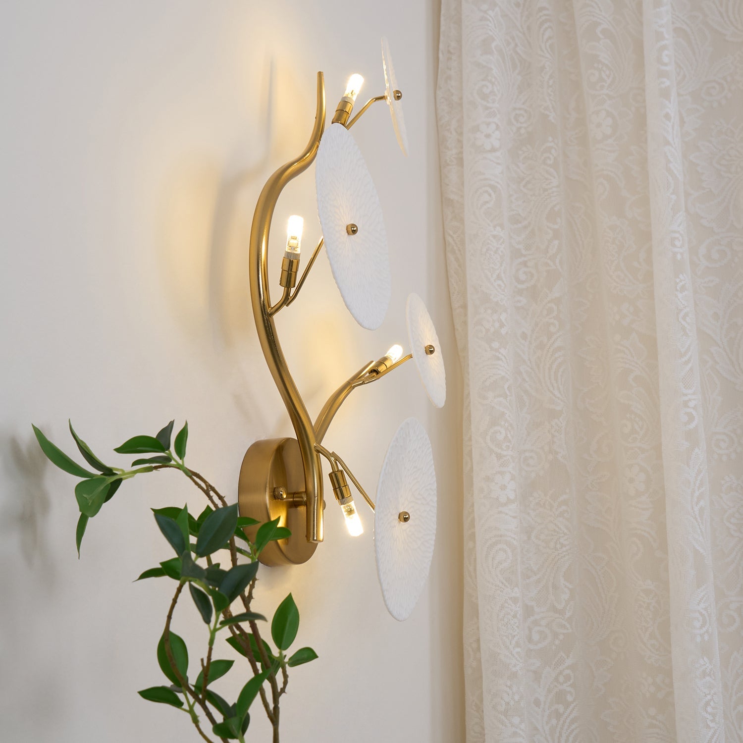 Bloom Ceramic Petal Sconce