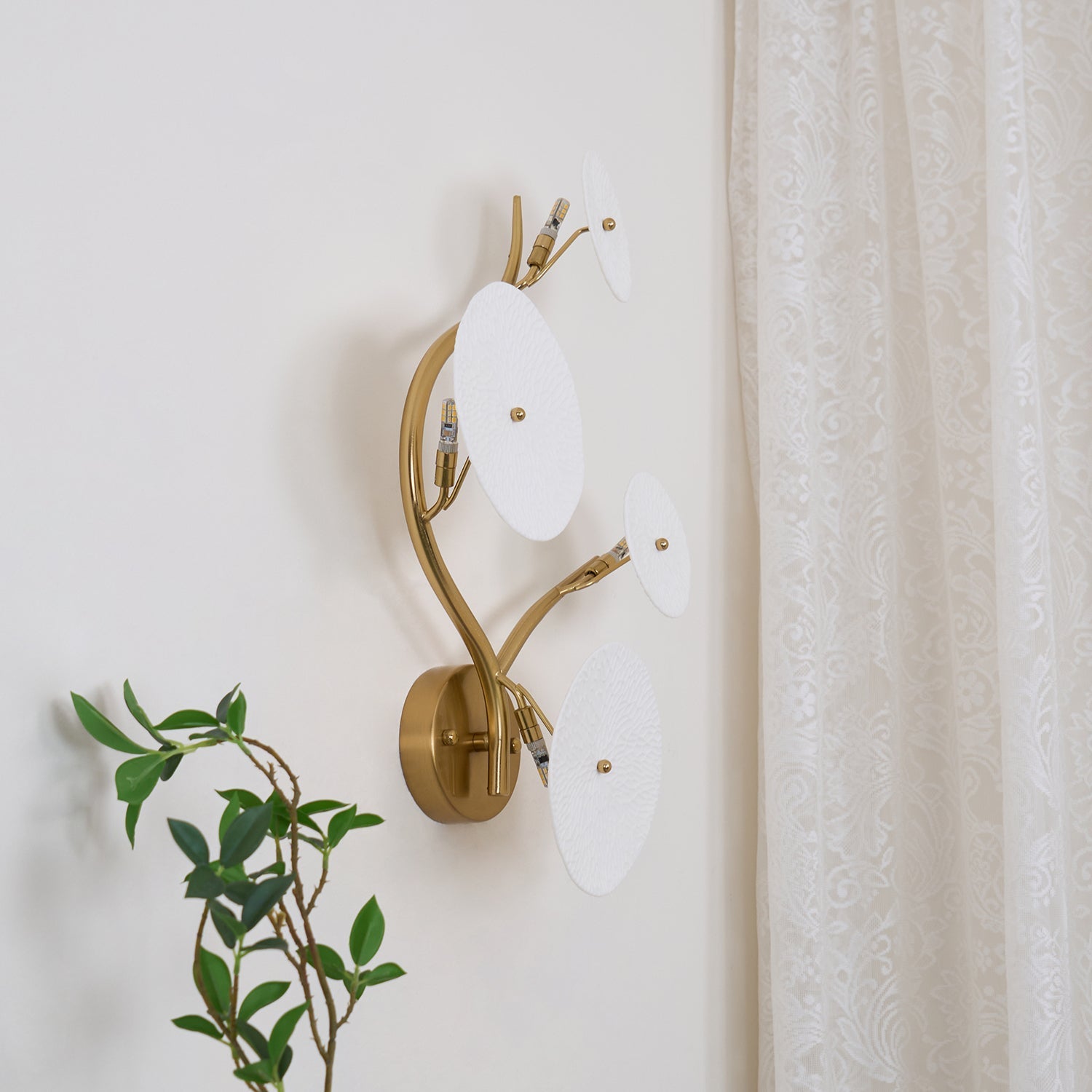 Bloom Ceramic Petal Sconce