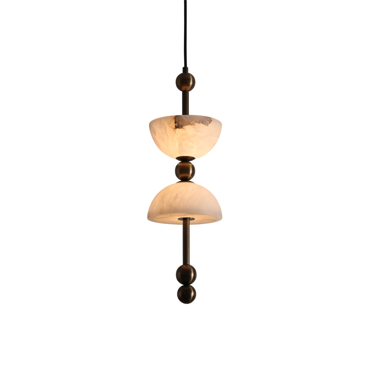 Sabine Alabaster Column Pendant
