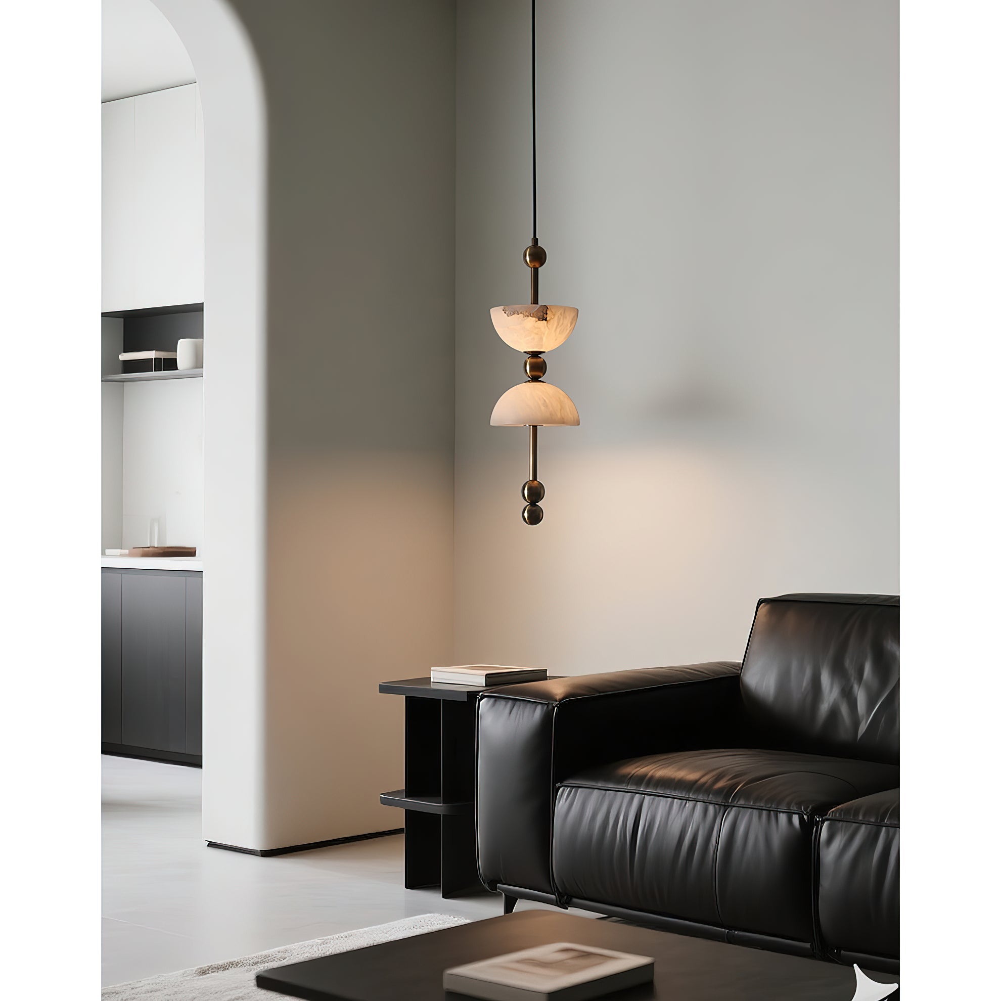 Sabine Alabaster Column Pendant