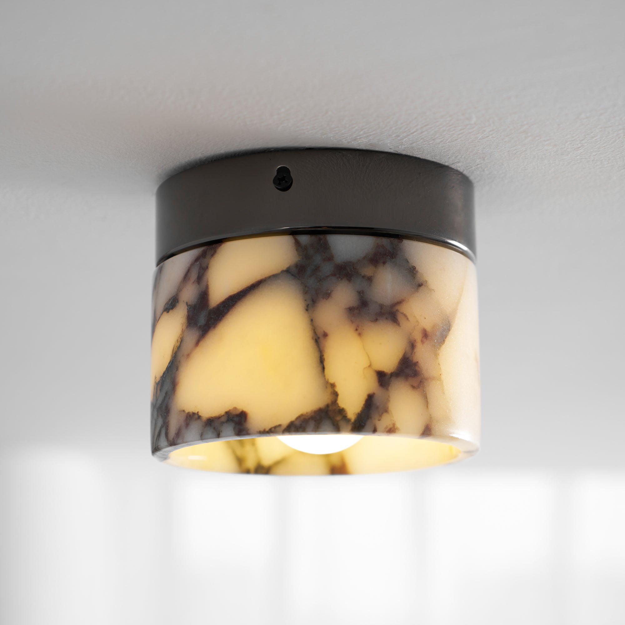 Viola Marble Cylinder Flush Mount