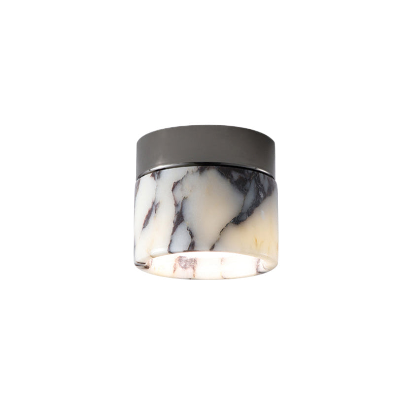 Viola Marble Cylinder Flush Mount