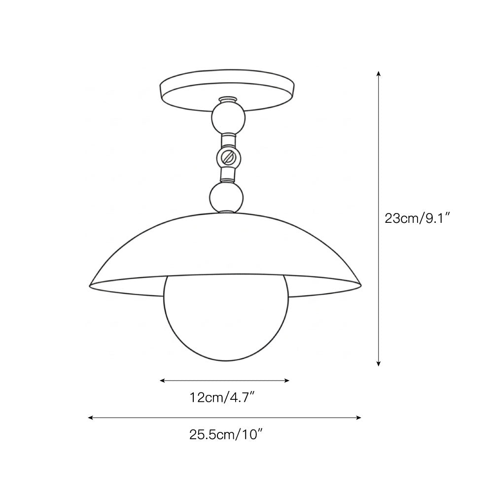 Odell Semi-Flush Ceiling Lamp