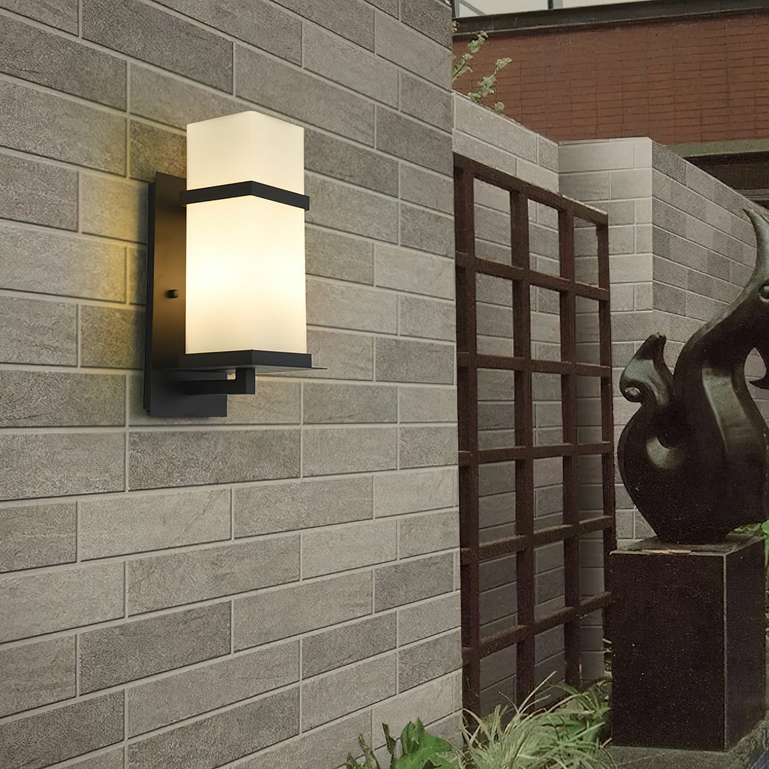 Clear Glass Porch Wall Lantern