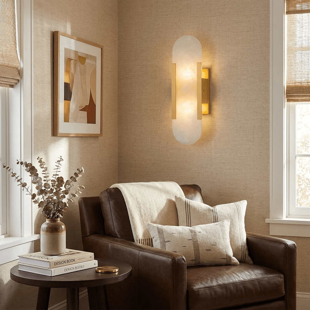 Lumia Stone Column Sconce