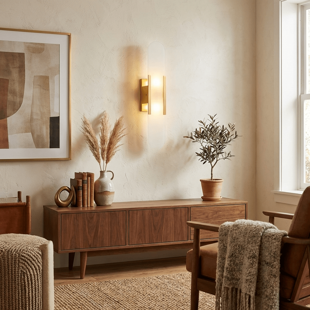 Lumia Stone Column Sconce