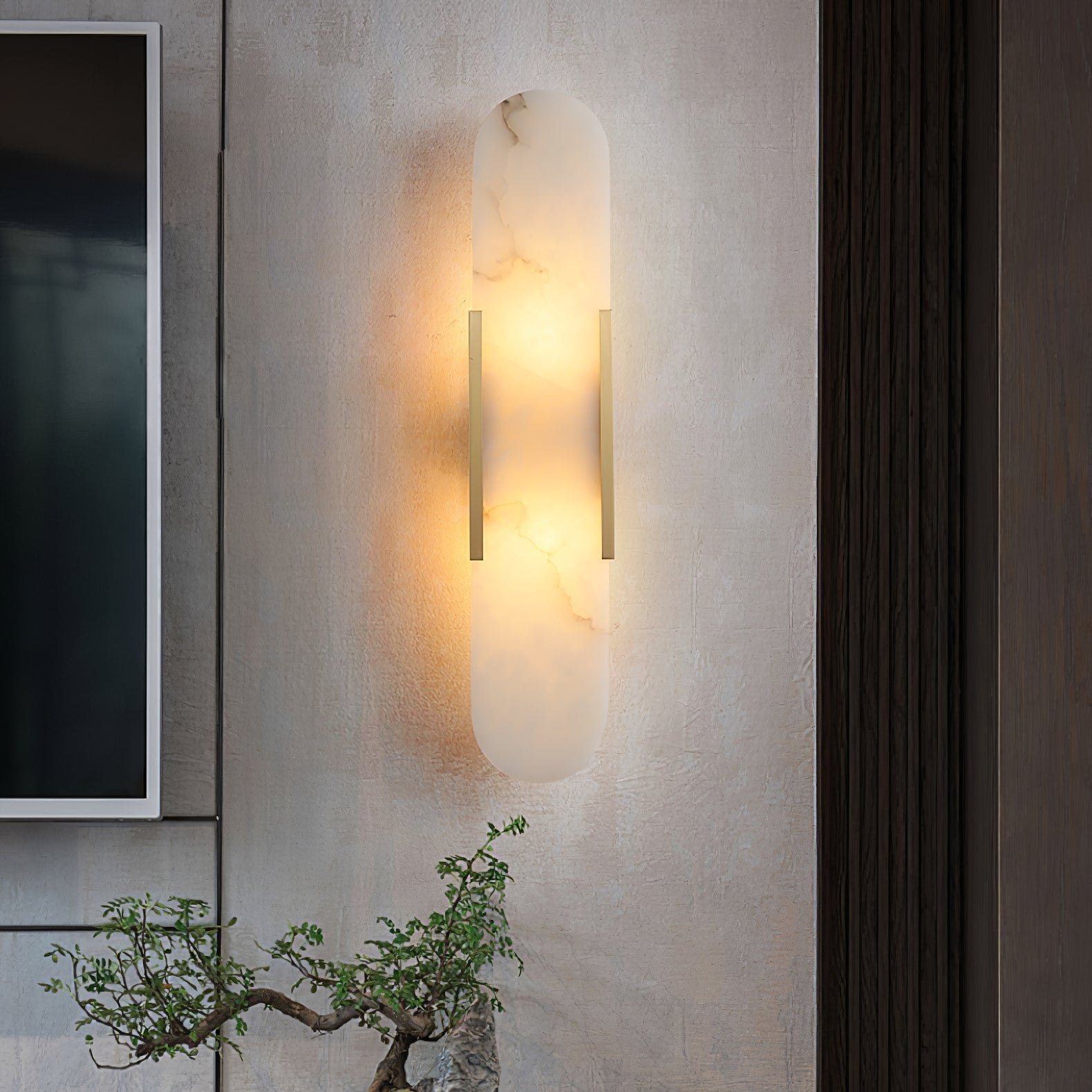 Lumia Stone Column Sconce