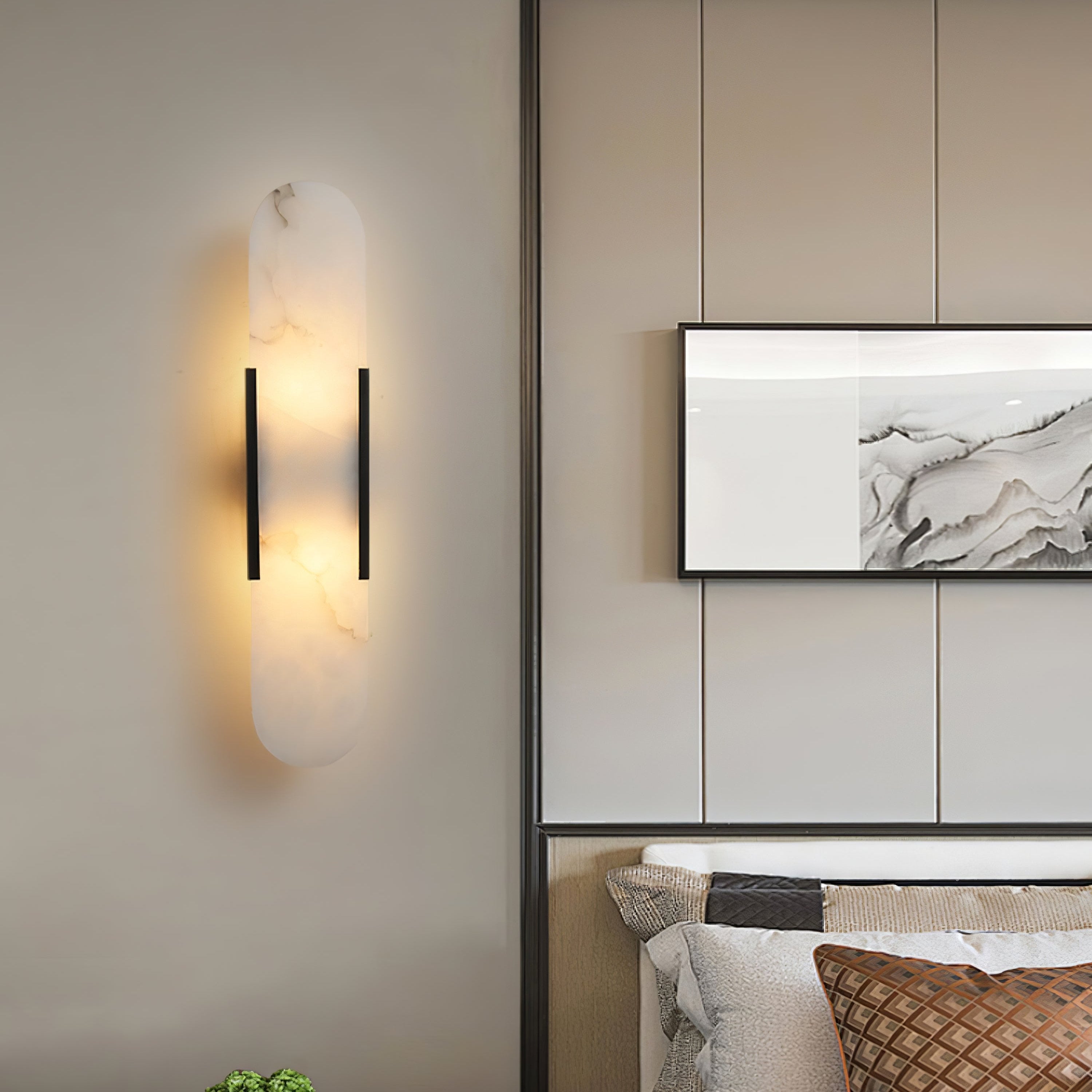 Lumia Stone Column Sconce