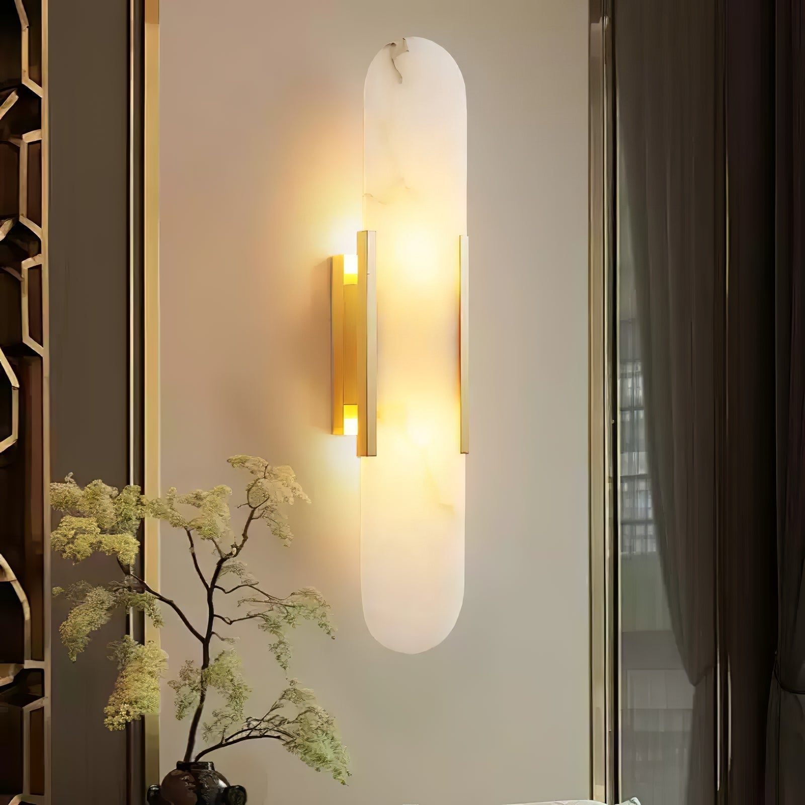 Lumia Stone Column Sconce