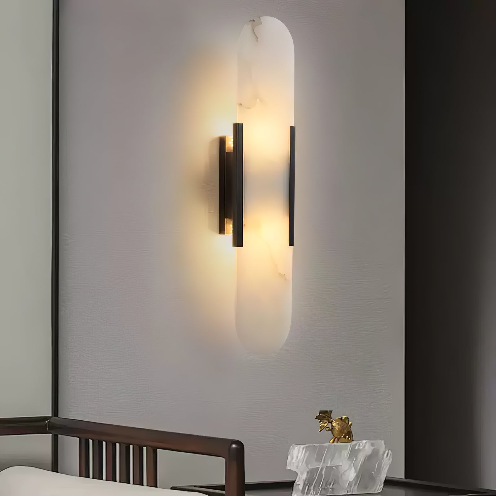 Lumia Stone Column Sconce