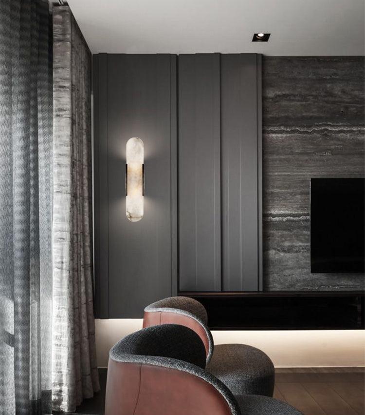 Lumia Stone Column Sconce