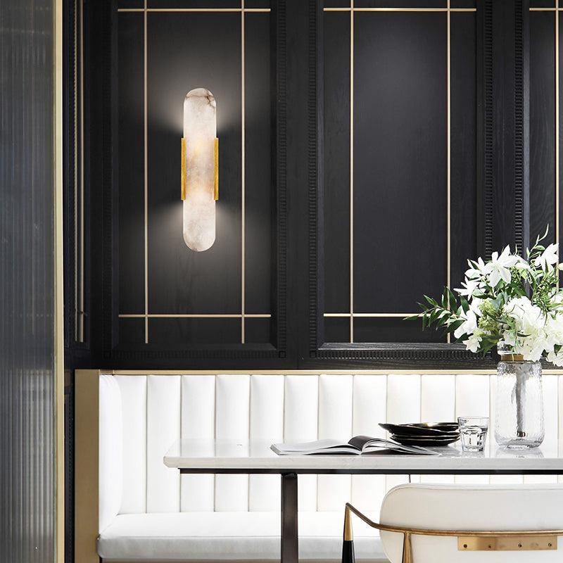 Lumia Stone Column Sconce