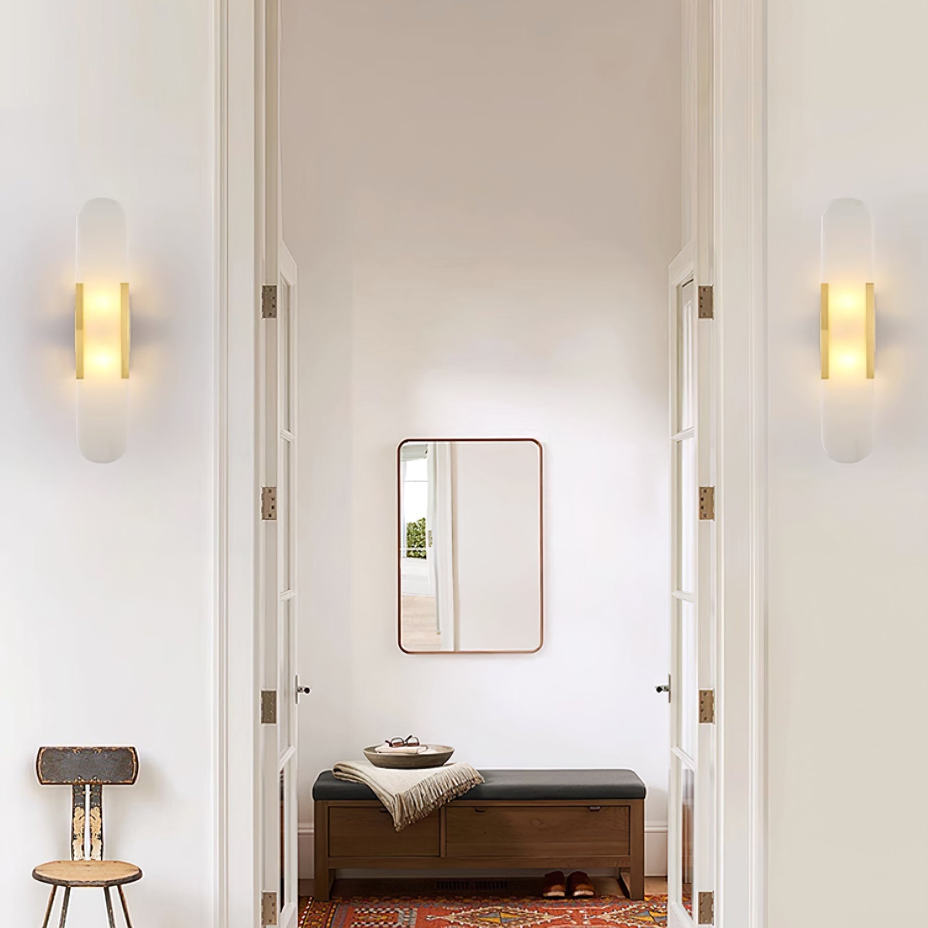 Lumia Stone Column Sconce
