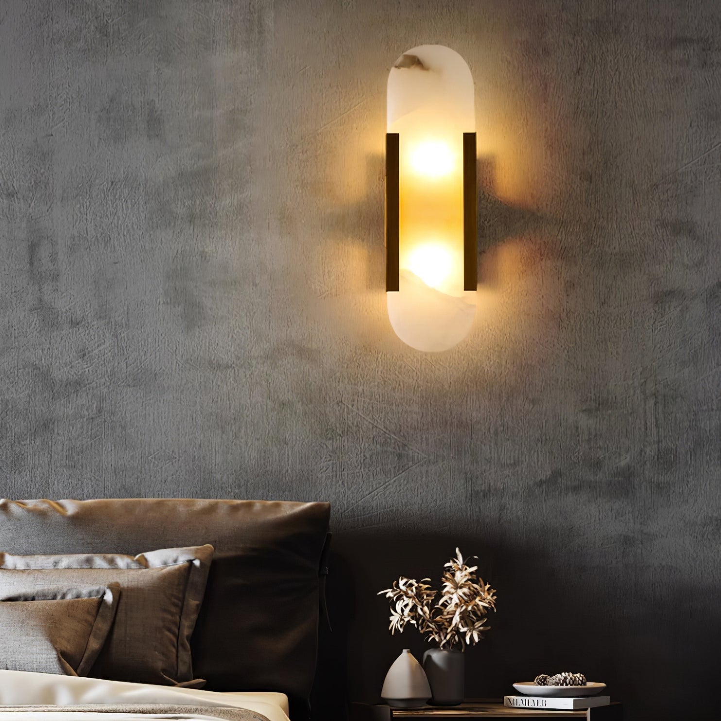 Lumia Stone Column Sconce