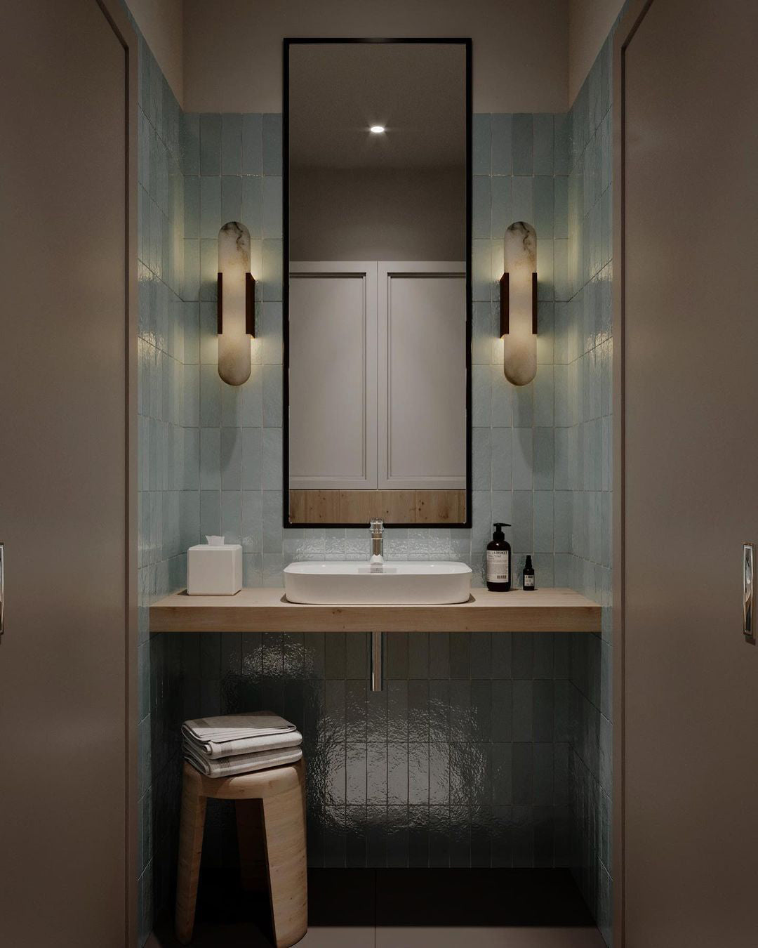 Lumia Stone Column Sconce