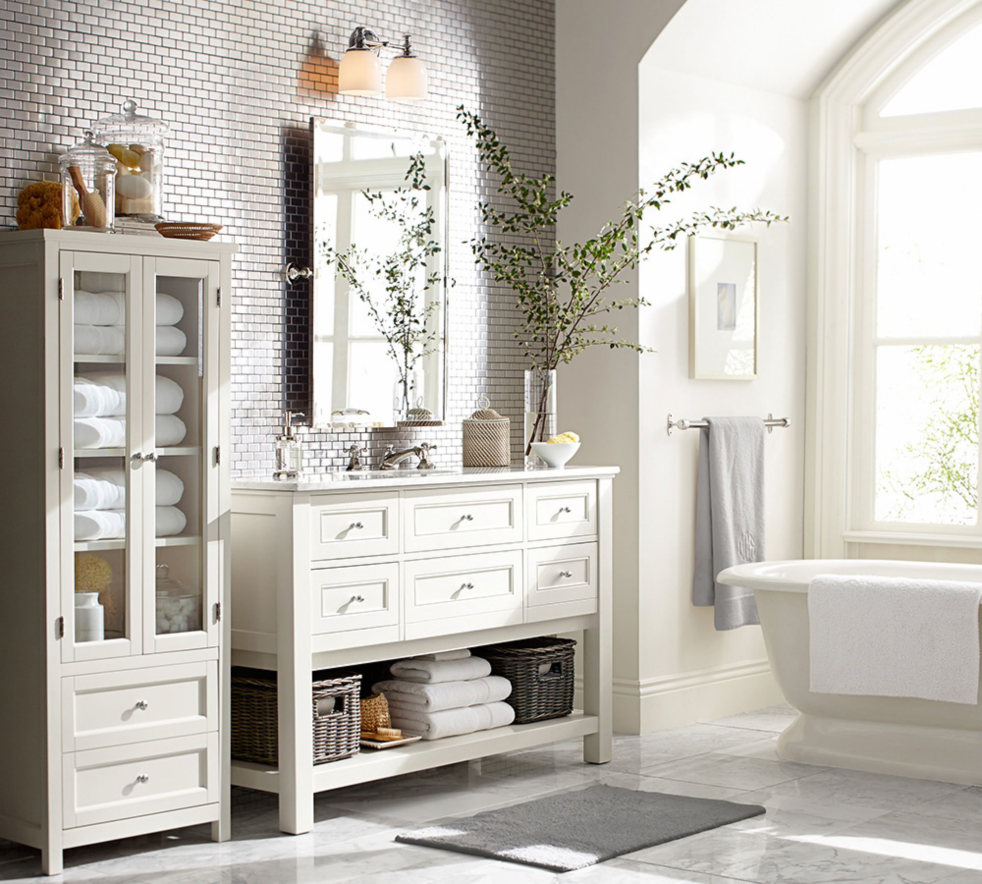 Medallion Milk Glass Sconce