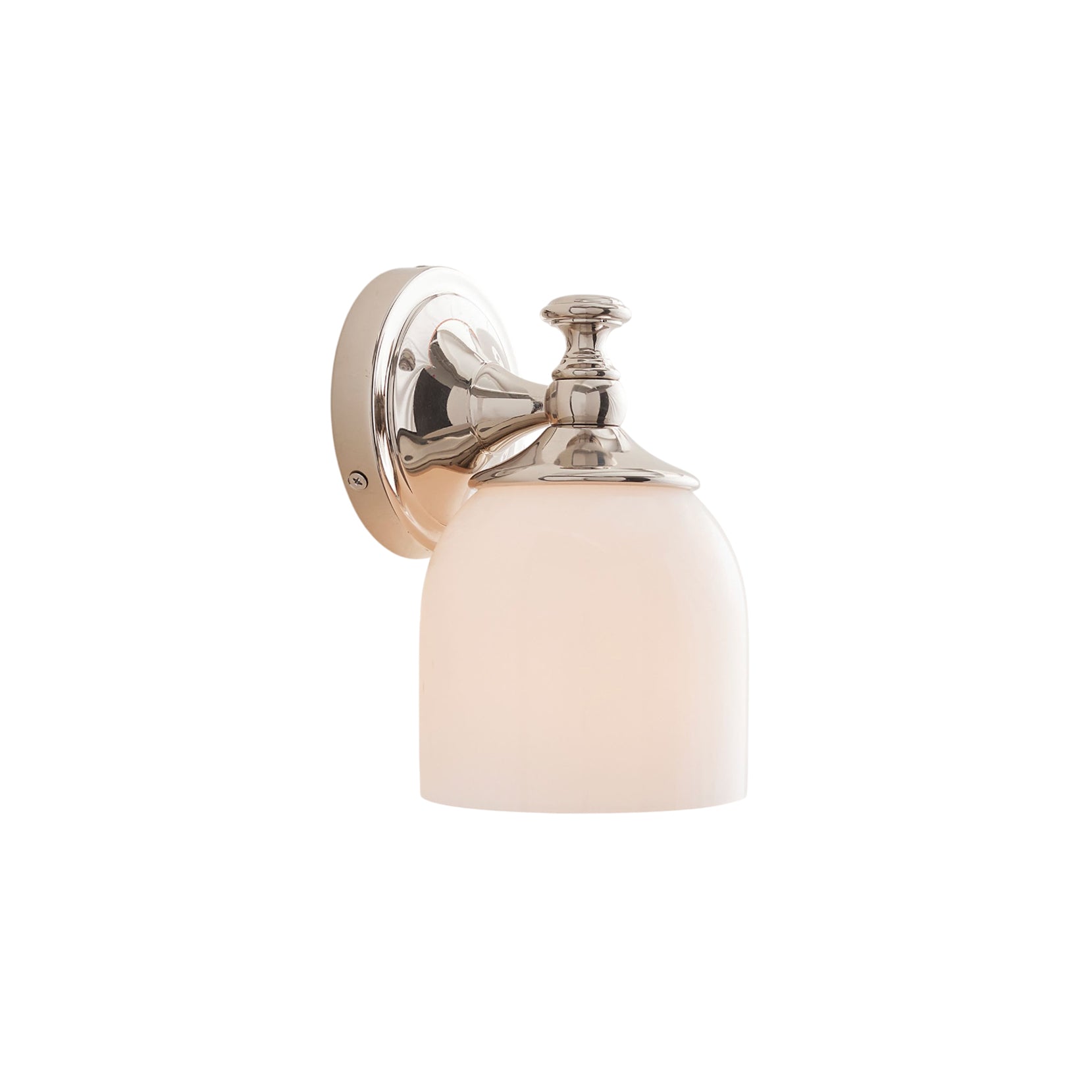 Medallion Milk Glass Sconce