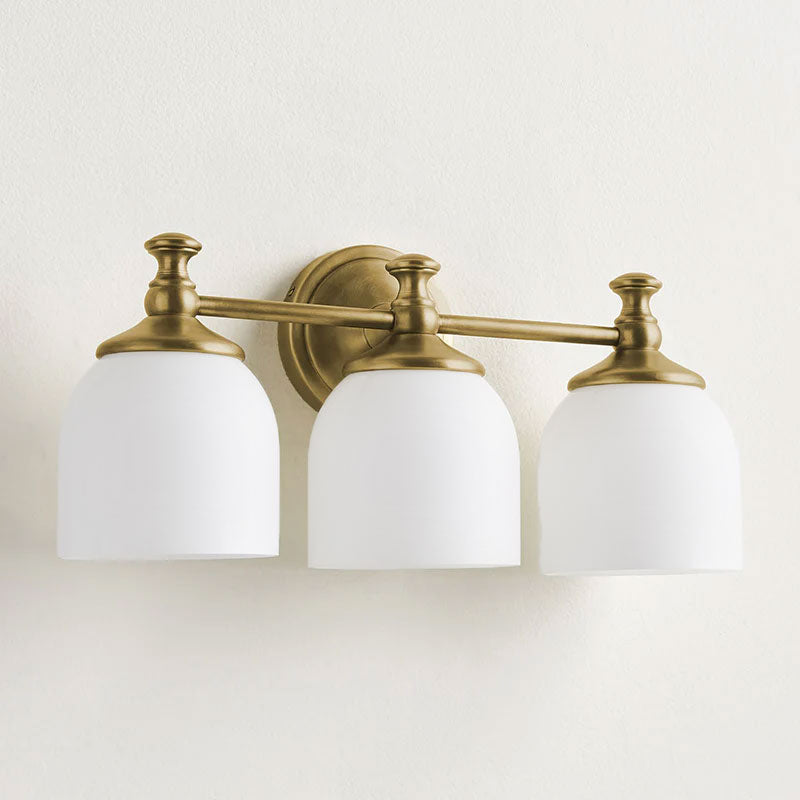 Medallion Milk Glass Sconce