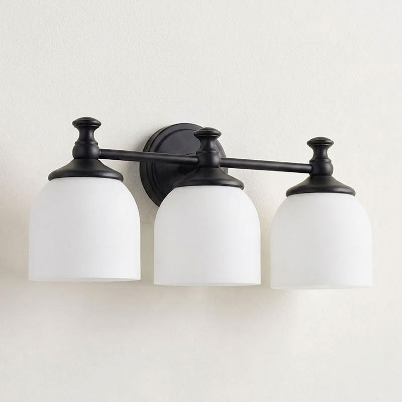 Medallion Milk Glass Sconce