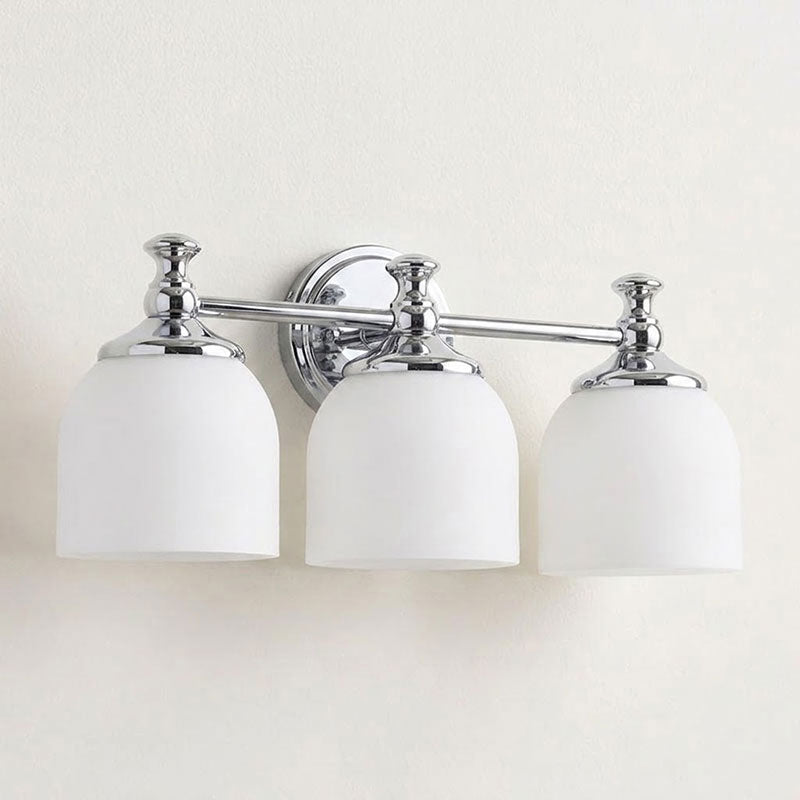 Medallion Milk Glass Sconce