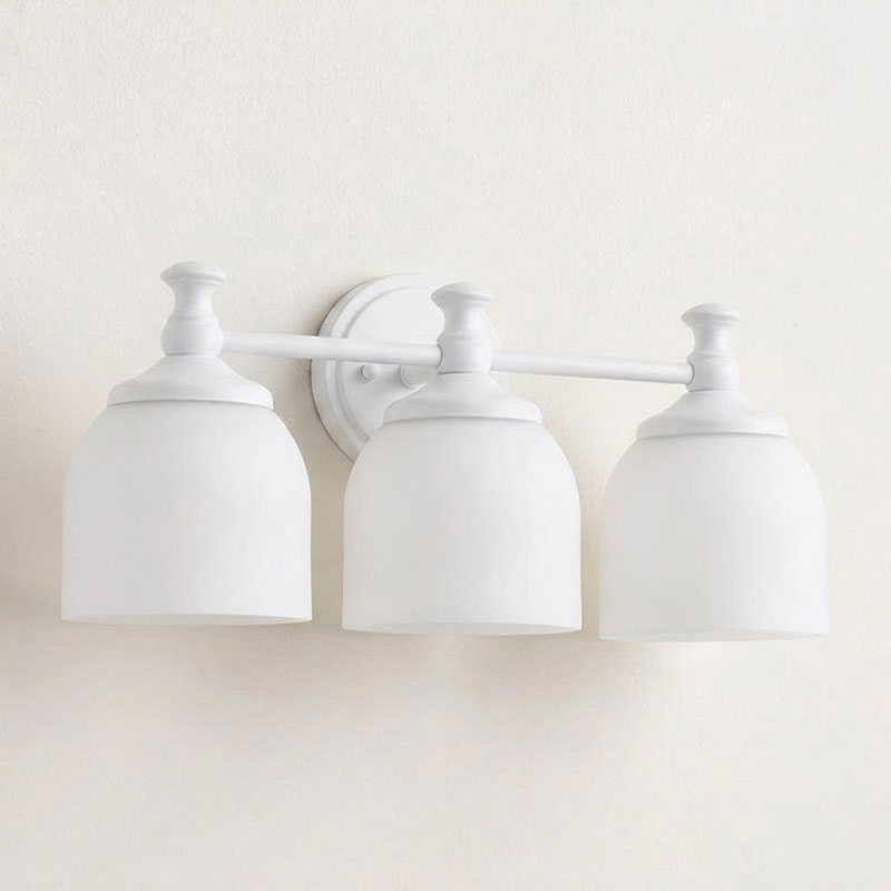 Medallion Milk Glass Sconce