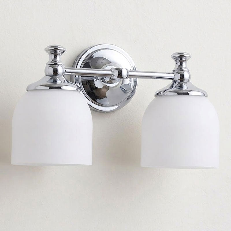 Medallion Milk Glass Sconce