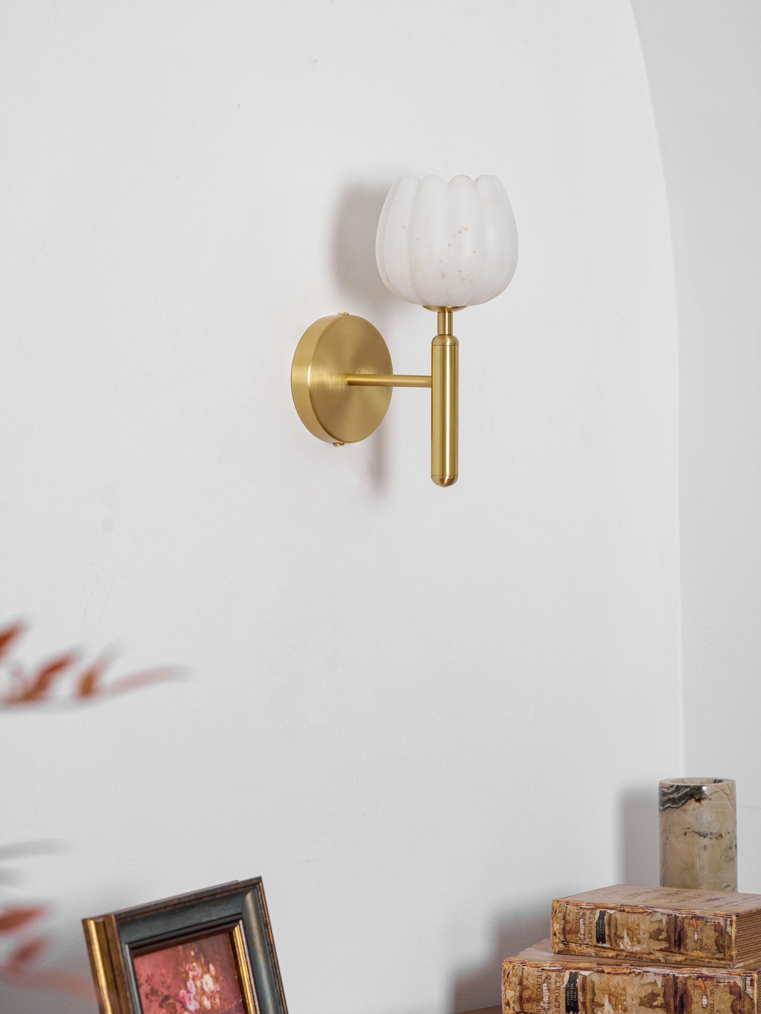 Fiore Alabaster Sconce