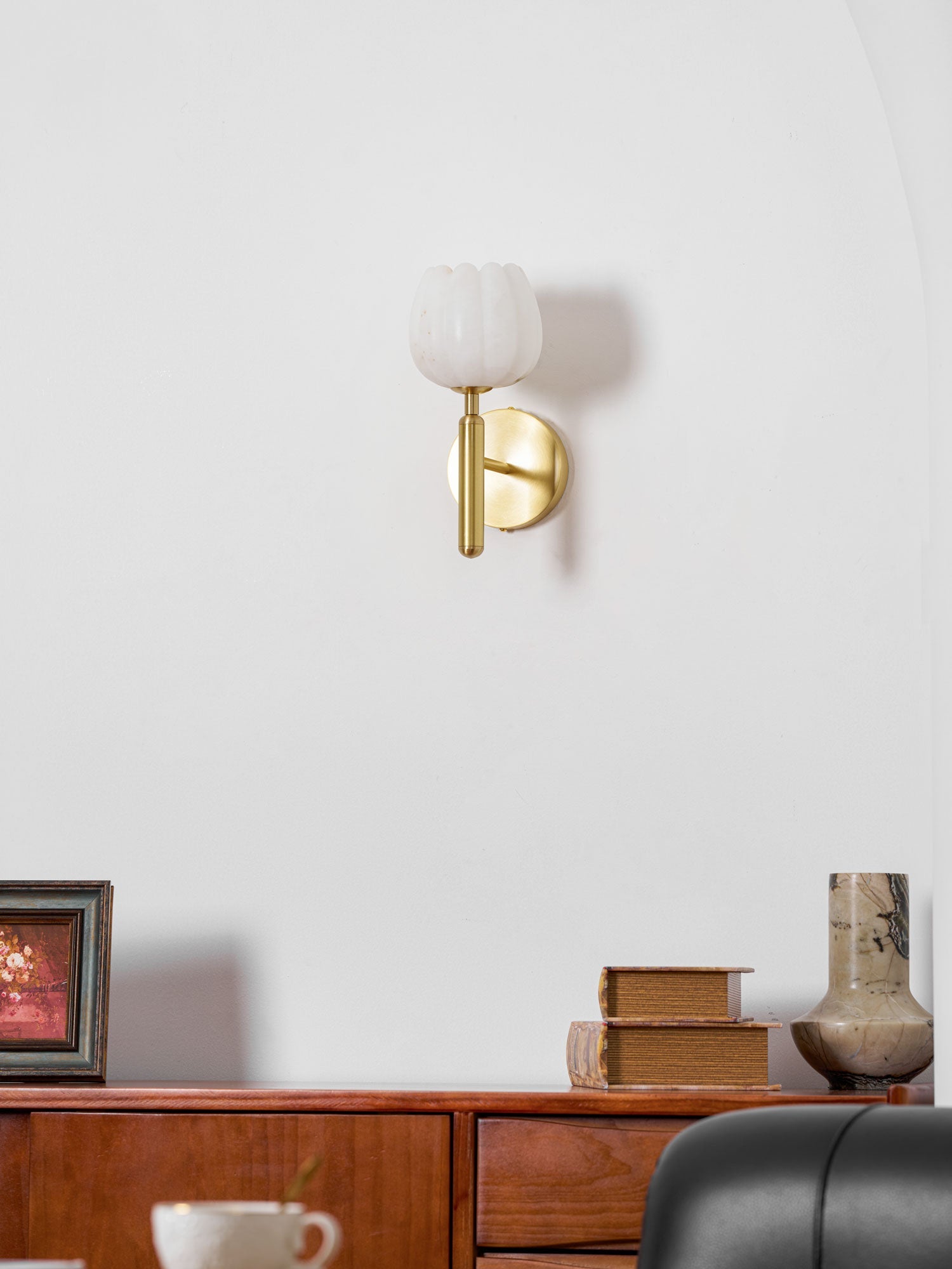 Fiore Alabaster Sconce