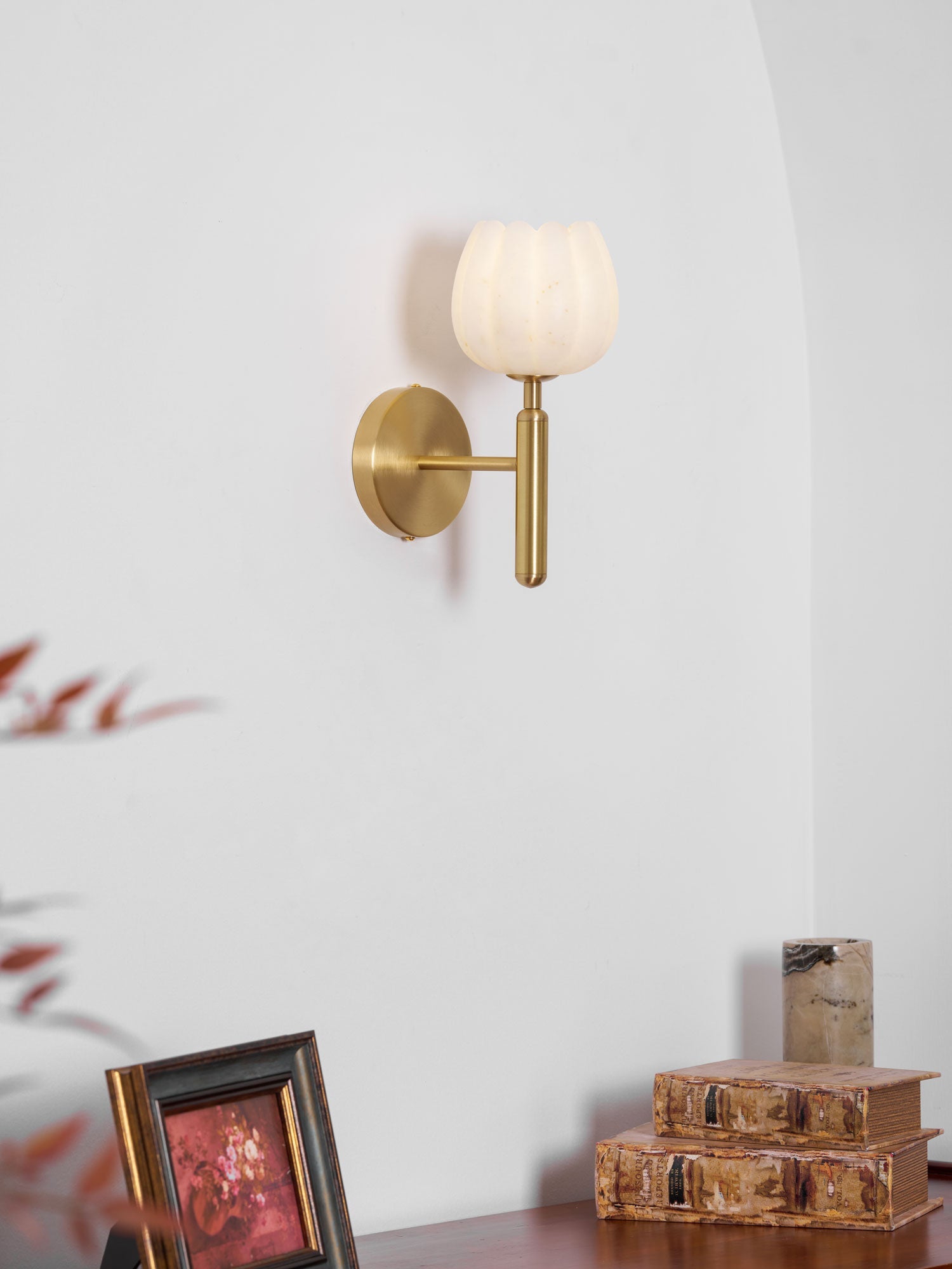 Fiore Alabaster Sconce